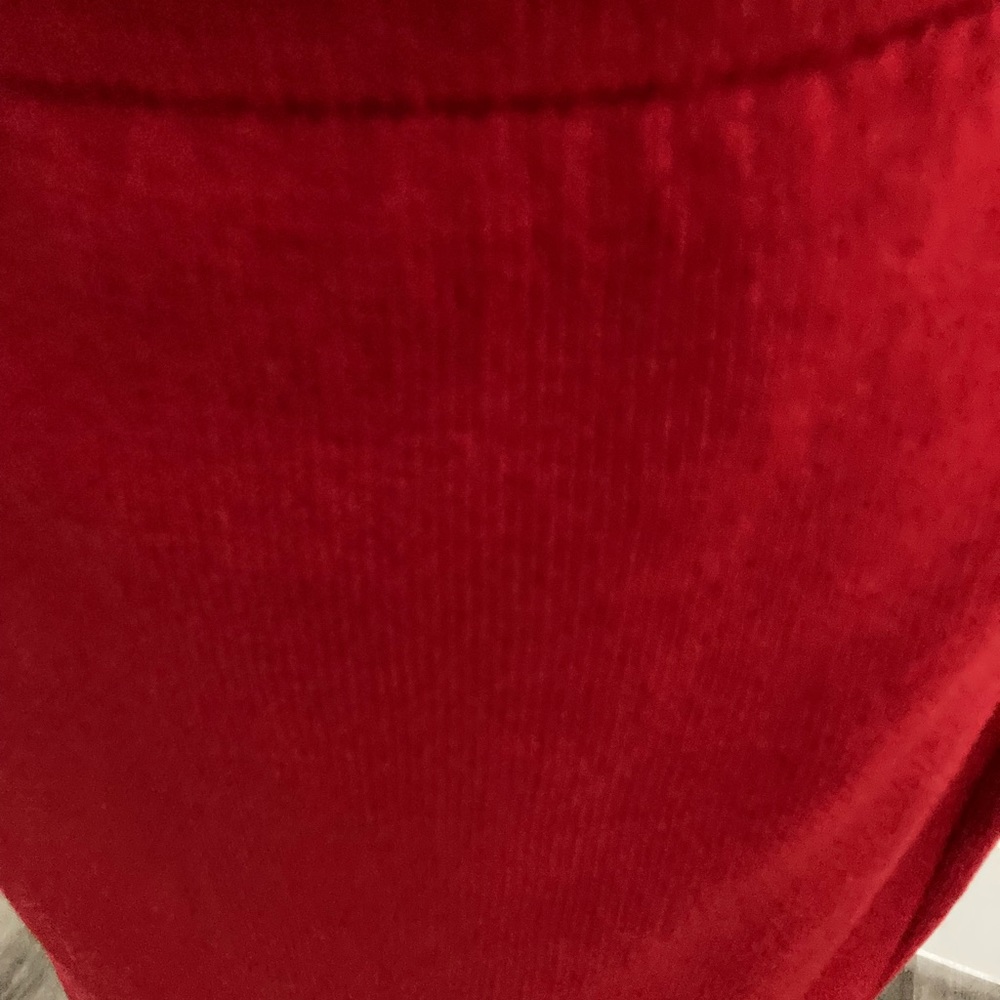 Vintage St.John True Red Knit Pencil Skirt 10 $395 - Picture 3 of 4